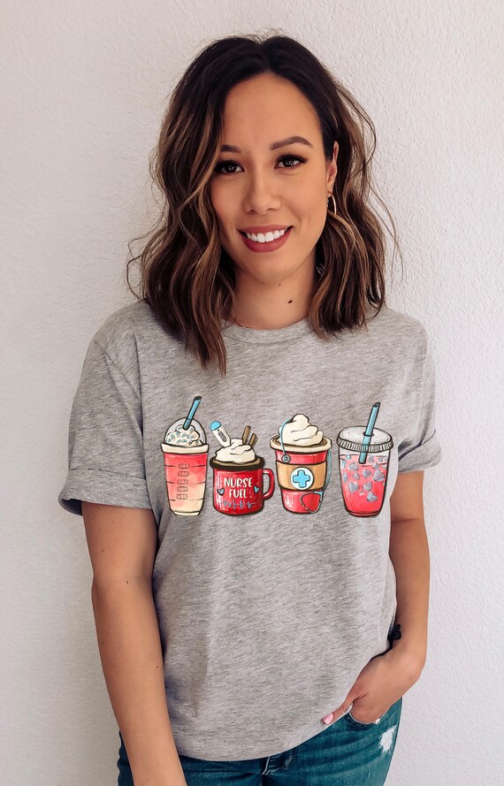 Coffee Nurse Fuel Screen Print Transfer, High Heat, Ready To Press, Mothers Day, Coffee