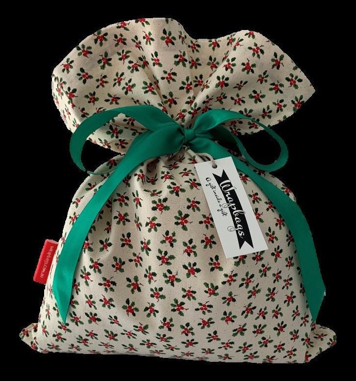 Christmas Gift Bags Xmas Gift Bags Xmas Wrapping Fabric Etsy Australia