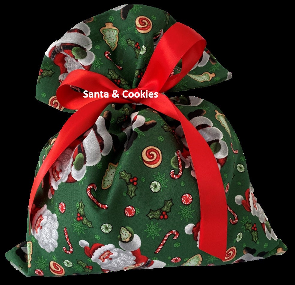 Christmas Gift Bags Xmas Gift Bags Xmas Wrapping Fabric Etsy Australia