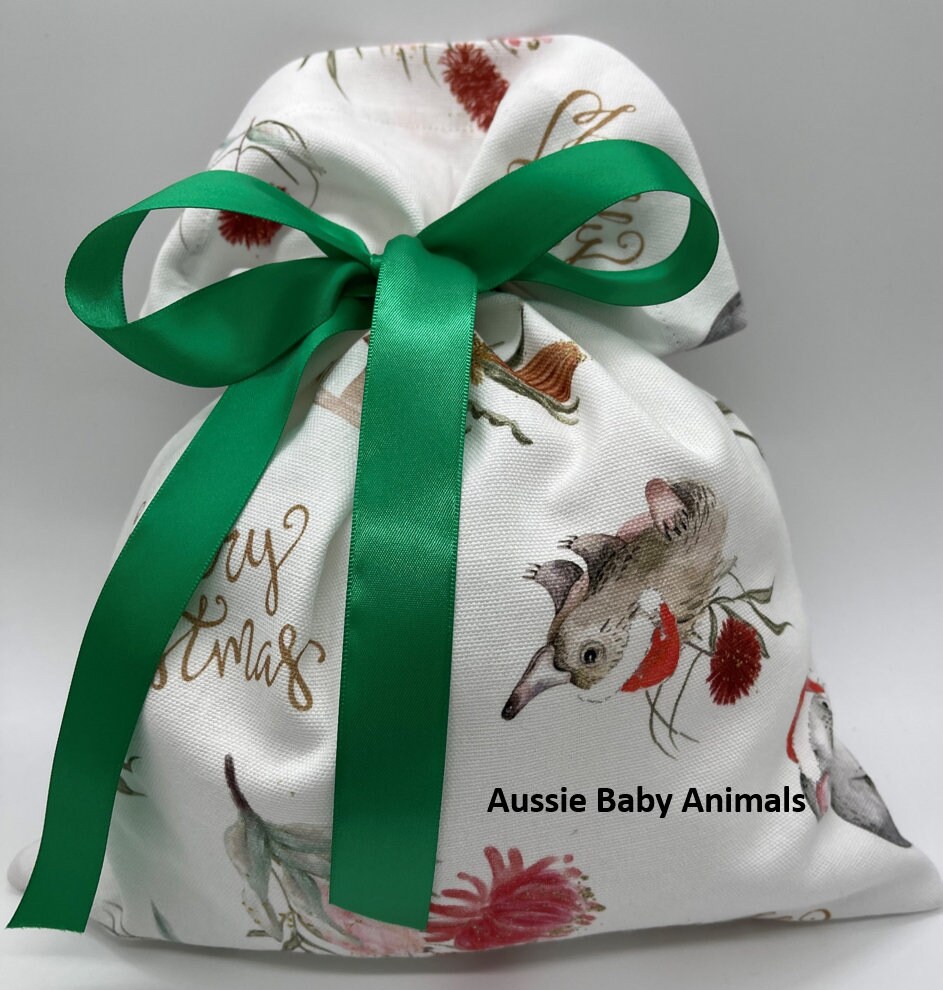Christmas Gift Bags Xmas Gift Bags Xmas Wrapping Fabric Etsy Australia