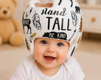 Buy 2 get 1 FREE decal | Boho Woodland Baby Helmet Decals | Cranial Helmet Decal | Stickers