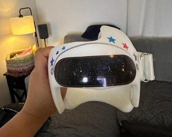 Calcomanías para casco de bebé astronauta / Pegatinas para banda craneal espacial / Diseño de visera de astronauta para banda craneal / Decoración para casco de bebé con plagiocefalia