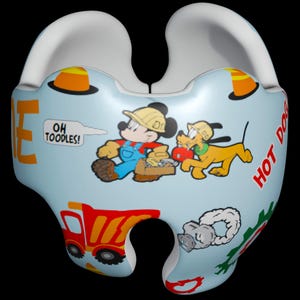 Iconic Character Construction: Baby Cranial Helmet, doc band, star helmet  Decoration Inspired by a Beloved Animated Builder