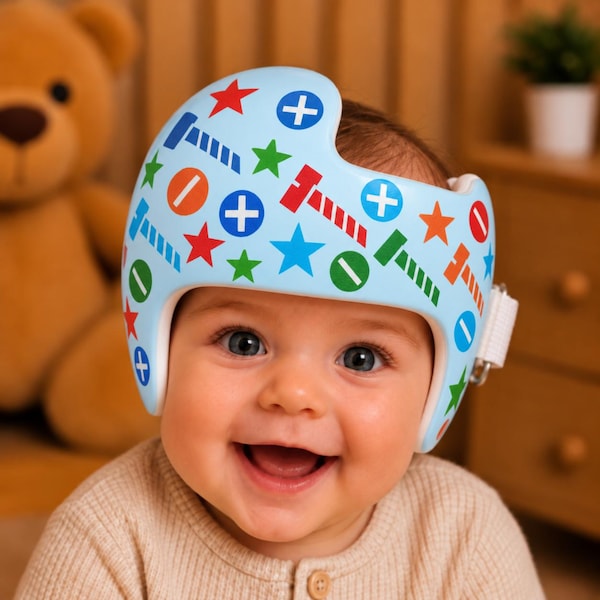 Custom Docband Cranial Helmet Decals, Baby Decoration Stickers, Starband Flat Head Protection