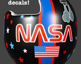 NASA Adventure: Baby cranial helmet, doc band, star helmet cute Decoration, personalized names for boys and girls