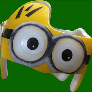 Cheerful Yellow Friends: Baby cranial Helmet, doc band, star helmet Decoration Inspired by Animated Characters