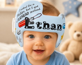 Custom Docband Cranial Helmet Decals, Baby Decoration Stickers, Starband Flat Head Protection