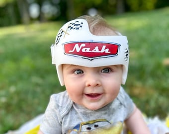 Personalized Race Car Cranial Helmet Decal | Stickers