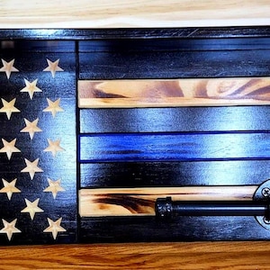 LEO Gear Rack - 40” Tactical Duty Gear Organizer - Thin Blue Line Police Gear Rack - Customizable - -  Free Shipping!