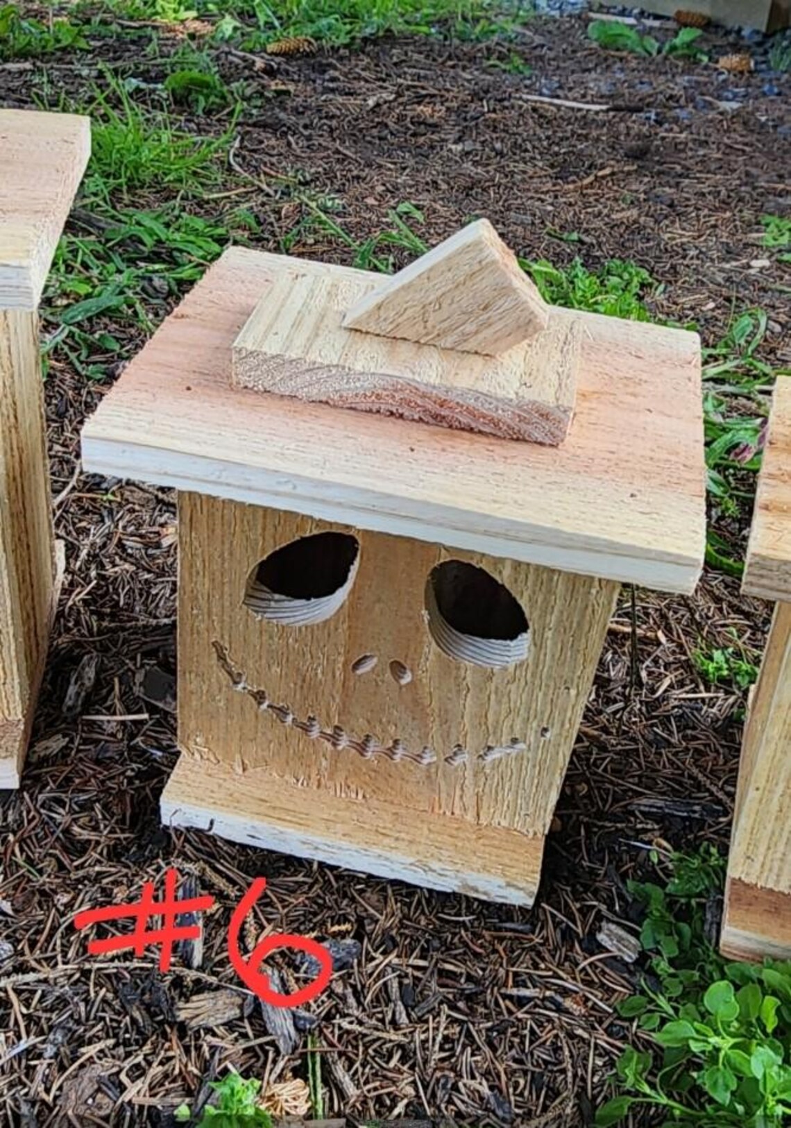 Cedar Halloween Jack O' Lantern – Rustic Wooden Lantern With LED - Etsy