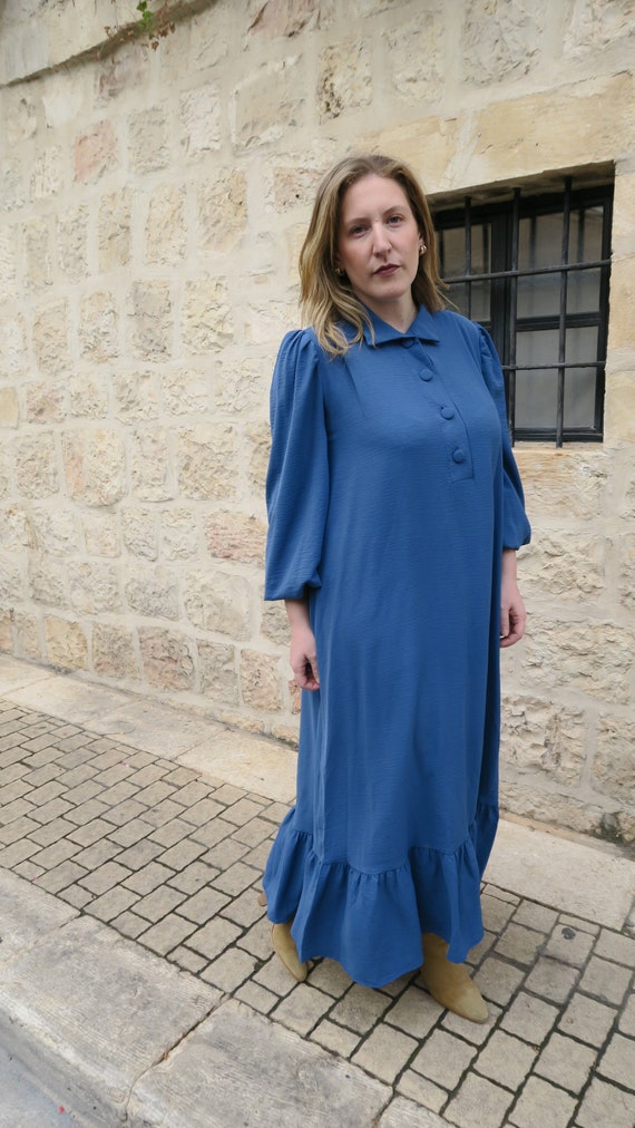 azure blue dress Safiyaa - Aleah Azure Blue Long Dress FR40 - US8 main image 1