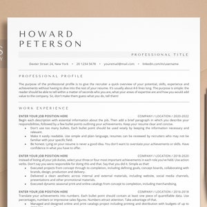 ATS Resume Google Docs, ATS Resume Template Google Docs, Cv Template Professional, ATS Friendly Resume Template for Google Docs and Word