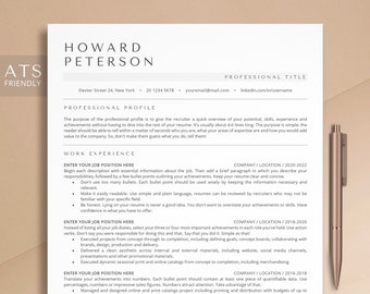 ATS Resume Google Docs, ATS Resume Template Google Docs, Cv Template Professional, ATS Friendly Resume Template for Google Docs and Word