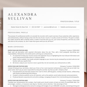 ATS Friendly Resume Template Google Docs, Word and Pages, Google Docs Resume Template, ATS Resume Template Word, Executive Resume Template