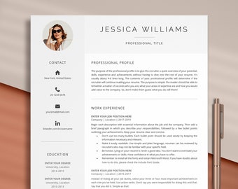 CV Template With Photo, Teacher Resume, Resume Template Word, Engineer Resume, Marketing Resume Template, Curriculum Vitae Template