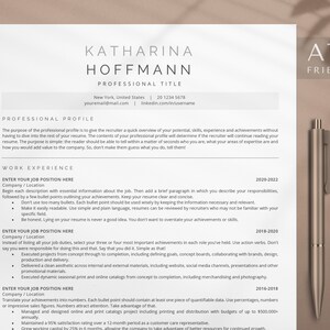ATS Friendly Resume Template, ATS Resume Template Google Docs, ATS Resume Template for Word, Cv Template Professional, Lebenslauf Vorlage