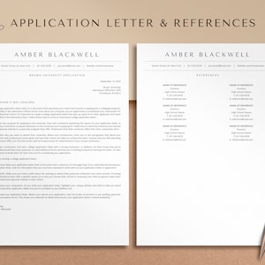College Resume Template for High School Students, Student Resume Template Word & Google Docs, College Application Resume High School Resume image 3