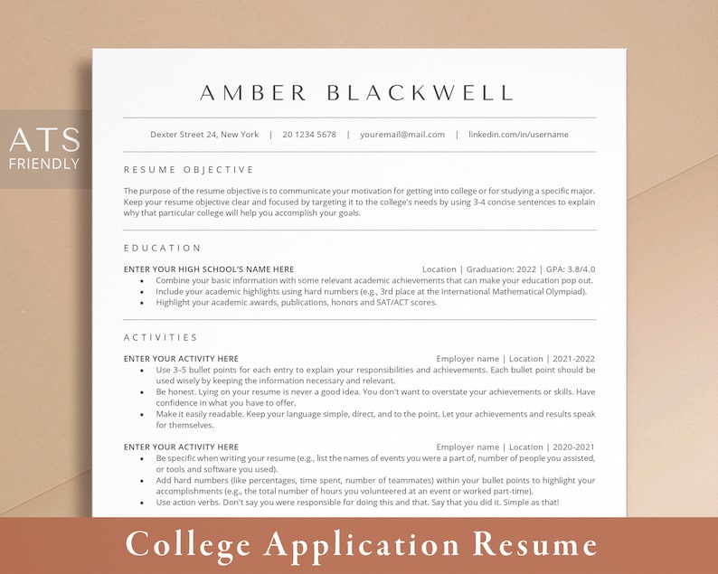 College Resume Template for High - Il 794xN.4645107117 5r2p 
