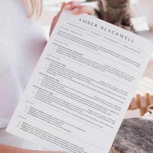 College Resume Template for High School Students, Student Resume Template Word & Google Docs, College Application Resume High School Resume image 6