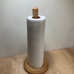 Oak cake roll holder natural decoration for kitchen paper roll holder