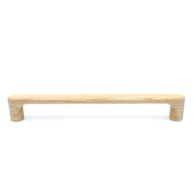 Eiche Möbelgriff 255 abgerundetes Design schmal versch. Längen. Natur, Deko, Küche, Schrank, Schublade, Griff für Fronten, IKEA, Griff, Holz Bild 1