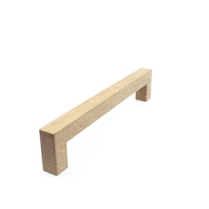 Oak furniture handle 351 various lengths. Natural decorative kitchen cabinet drawer handle for fronts wooden handle