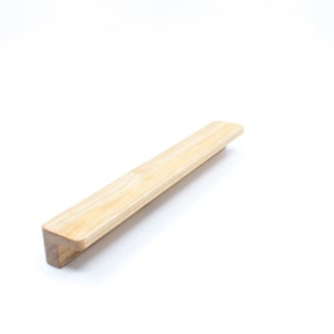 Ash furniture handle 203, one-sided handle, rounded, various lengths. Natural, kitchen, cabinet, drawer, handle, handle strip, IKEA, wooden handle, wood