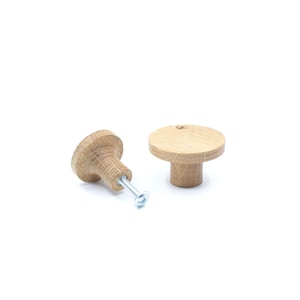 Oak furniture knob 103 furniture handle natural decoration kitchen cupboard drawer IKEA PAX doorknob wooden handle chest of drawers cupboard knob