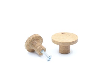 Oak furniture knob 103 furniture handle natural decoration kitchen cupboard drawer IKEA PAX doorknob wooden handle chest of drawers cupboard knob