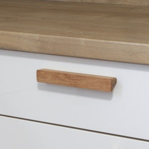 Eiche Möbelgriff 203 Einseitiger Griff Rundung versch. Längen. Natur, Küche, Schrank, Schublade, Griff, Griffleiste, IKEA, Holzgriff, Holz Bild 9