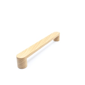 Oak furniture handle 258 different lengths. Natural decorative kitchen cabinet drawer handle for fronts IKEA wooden handle