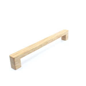 Oak furniture handle 252 narrow in various lengths. Natural decorative kitchen cabinet drawer handle for fronts IKEA kitchen handle wooden handle