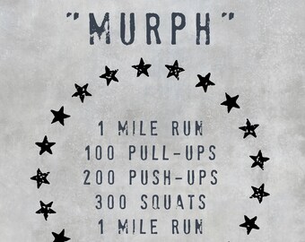 Crossfit Murph Etsy