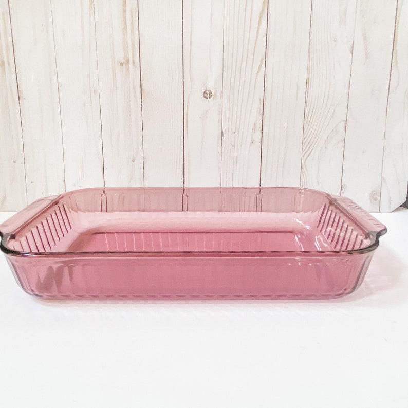 Cranberry Pyrex 9x13 casserole dish Pyrex 233s baking dish Etsy