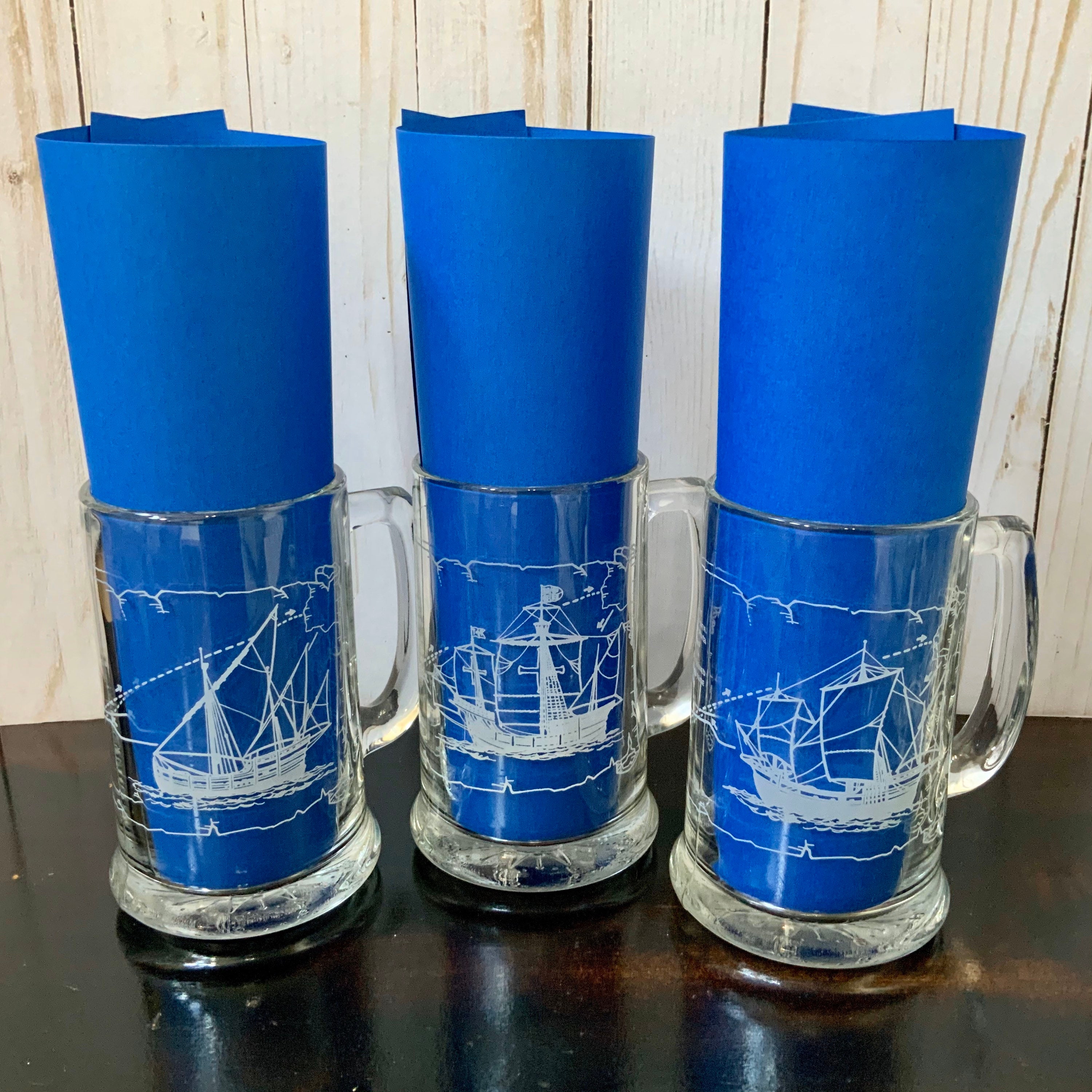 Nautical Christopher Columbus drinkware set of sailing mugs Etsy