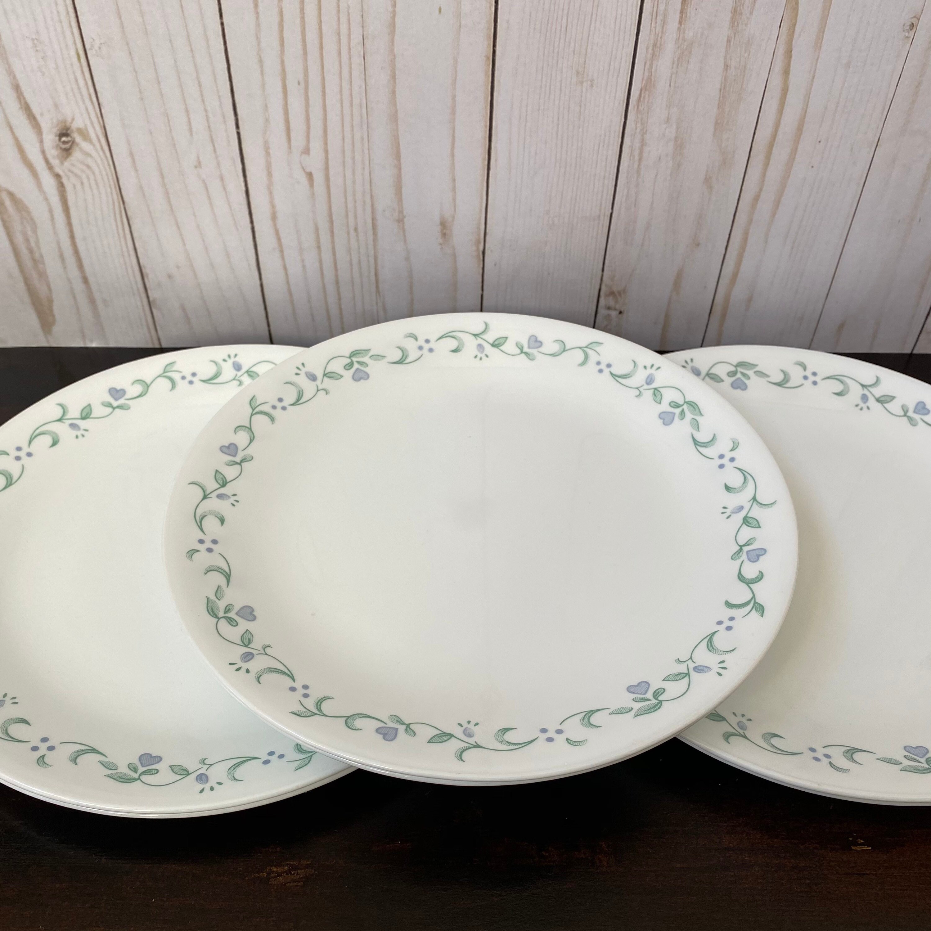 Corelle country cottage dinner plates Corelle with blue Etsy