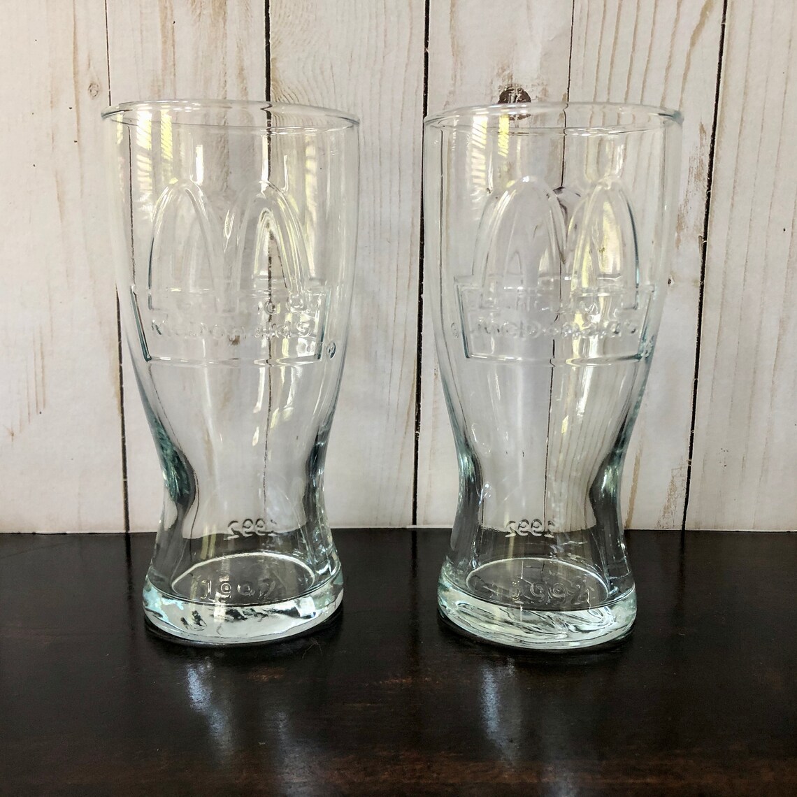 Vintage 1992 Mcdonald's Collectible Glasses Clear Etsy