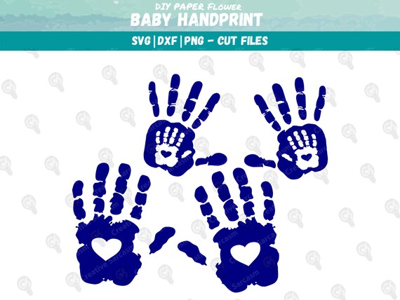 Download Handprint Svg Handprint Clip Art Fingerprint Cut File Baby Etsy