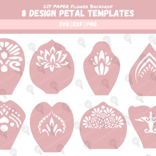 Peony Svg Paper Flowers Svg Files for Cricut Flower | Etsy