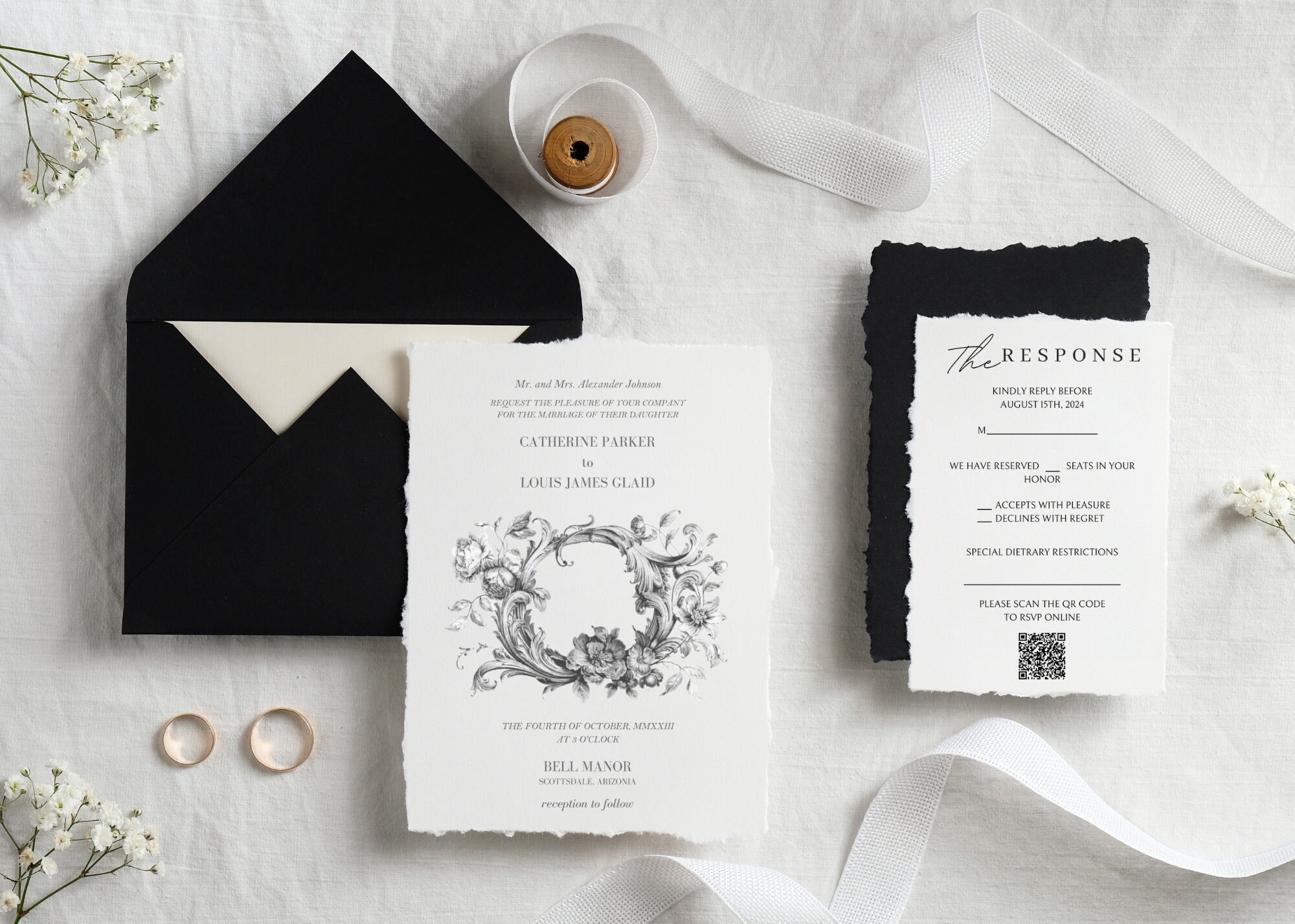 Custom Deckled Edge Invitations, Save the Dates, Poems, and More ...