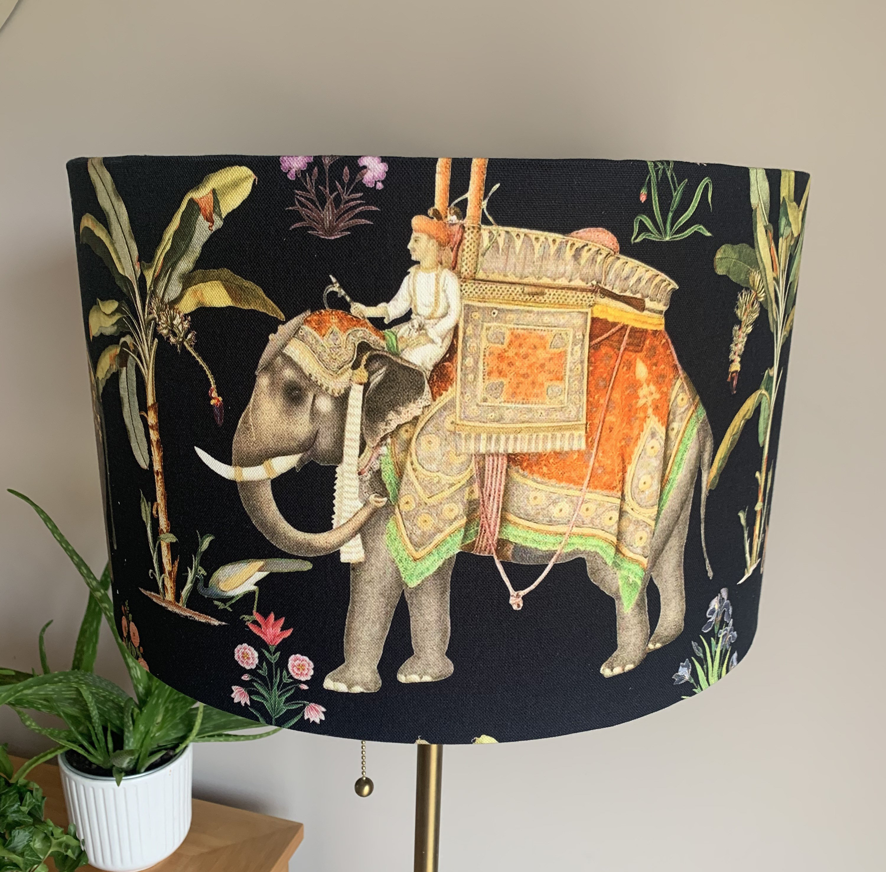 Modern/Contemporary Unique Indian Fabric Elephant Lampshade | Etsy