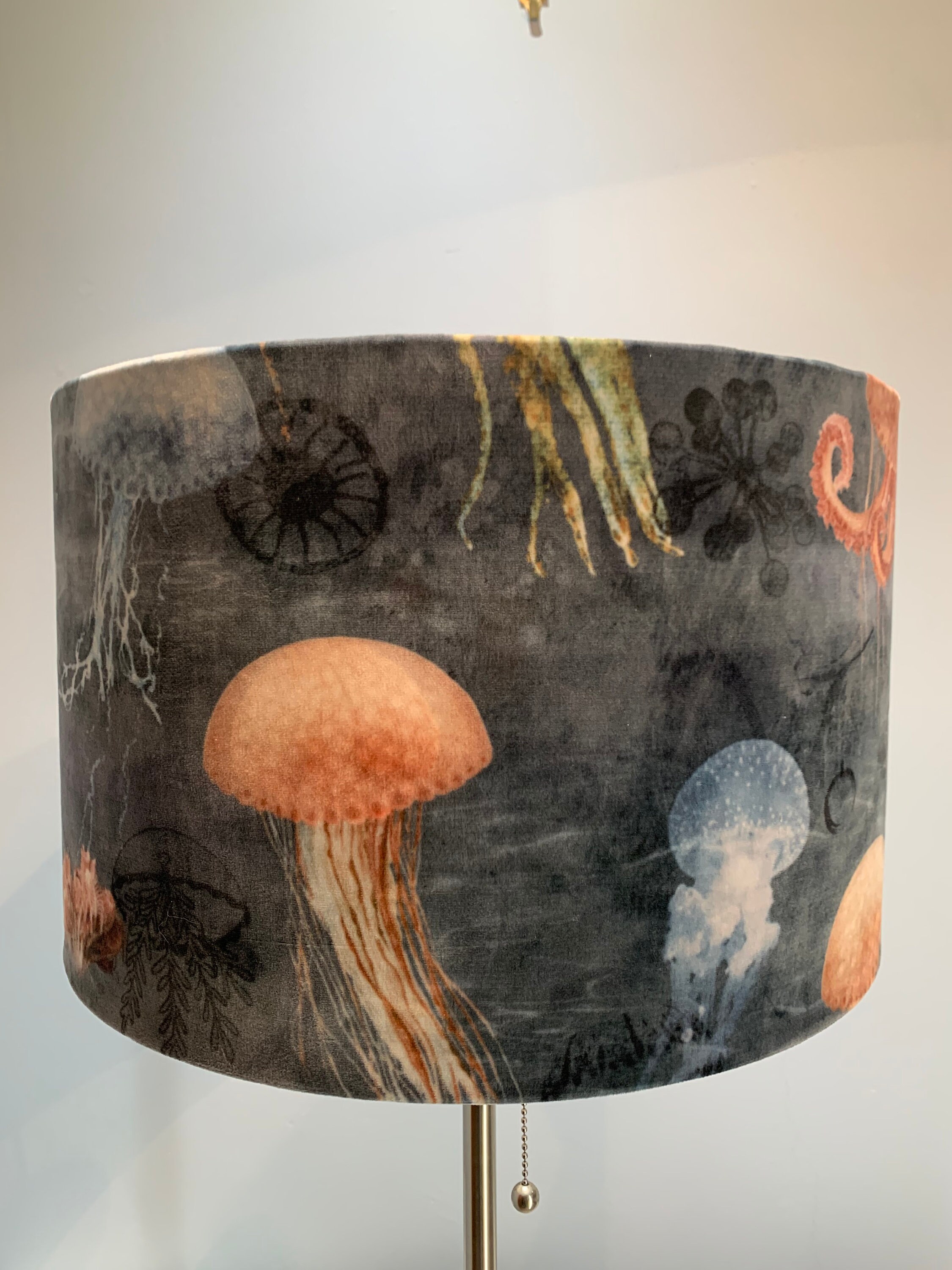 Velvet Jellyfish Sea Drum Lampshade All Sizes Etsy