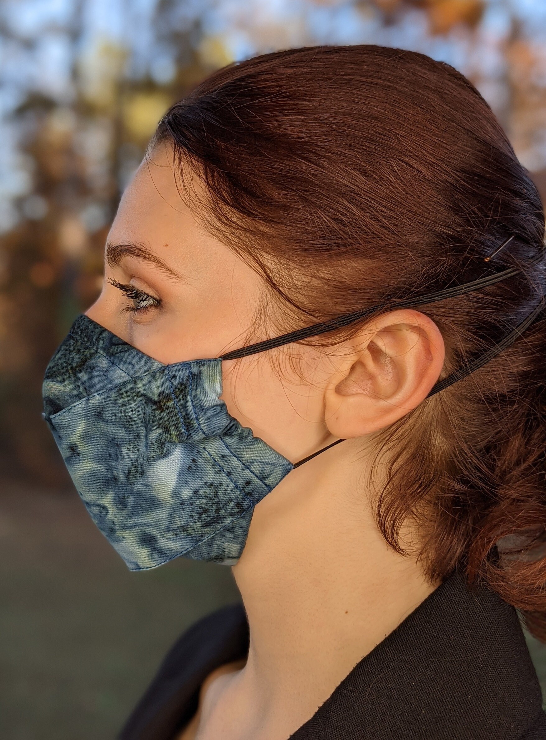 3D Face Speaking Choir Origami 3 Ply 3 Layer Face Mask Corporate Women ...