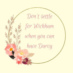 Pride and Prejudice Printable Stickers!