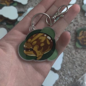 Desert rain frog keychain