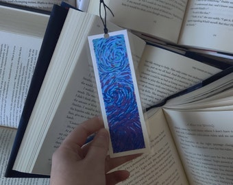 Blue night sky bookmark