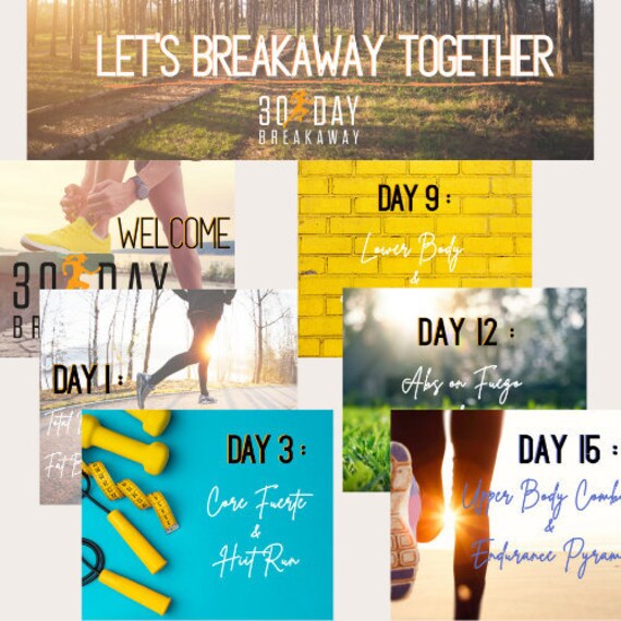 30 Day Breakaway Challenge Group Guide Etsy