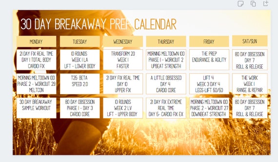 30 Day Breakaway Challenge Group Guide - Etsy