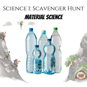 Science 1 Scavenger Hunt: Material Science Educational Gameschooling Elementary School Instant Download Printable image 1