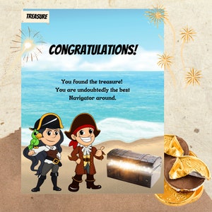 Cardinal Directions Treasure Hunt: Pirate Duo An educational indoor, device-free adventure around your home Gameschooling image 8